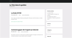 Desktop Screenshot of latetedansleguidon.fr